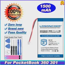 LOSONCOER Аккумулятор большой емкости 1500 мАч для PocketBook 360 PocketBook 301, 301 Plus 601 kobo N647 Аккумулятор