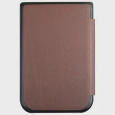 Чехол-обложка футляр MyPads для PocketBook 631 Touch HD из качественной эко-кожи тонкий с магнитной застежкой коричневый