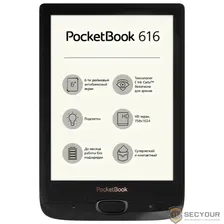 PocketBook 616 6"E-ink Carta PB616-H-CIS Black